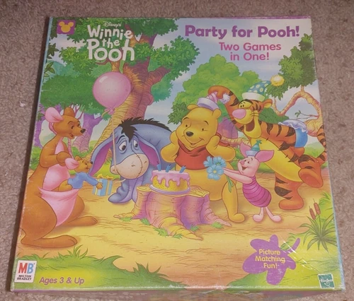 Vintage Disney Party for Pooh Winnie the Pooh Board Game Hasbro 1999 Complete