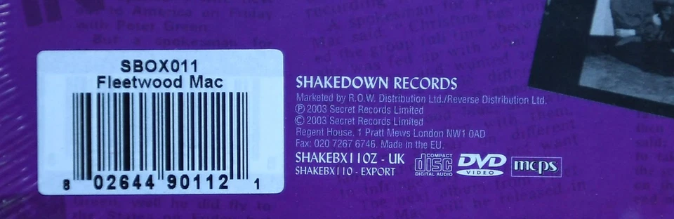 Fleetwood Mac – Madison Blues (Live & Studio Recordings) BOX SET 2CD+DVD SEALED - Bild 4 von 4