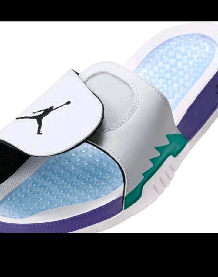 Men's Jordan Hydro V Retro White/Black-New Emerald (555501 103
