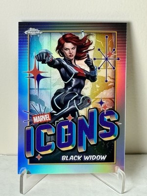 2025 Topps Chrome Marvel Black Widow Icons Refractor #MI-6