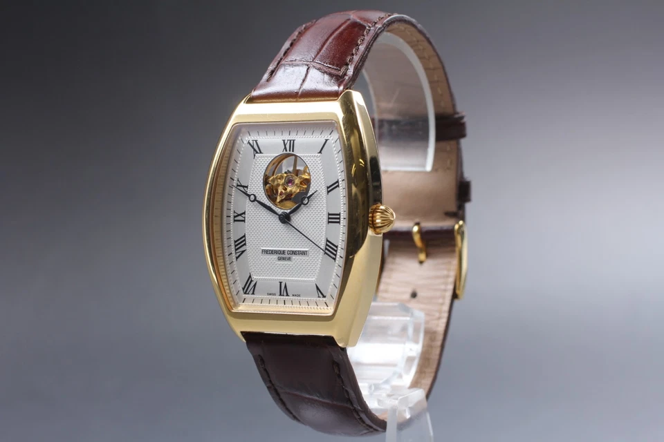 Frederique Constant Latido Automático Corazón FC303/310X4T5/6 Dorado Blanco Romano Para Hombre Foto 3 de 4