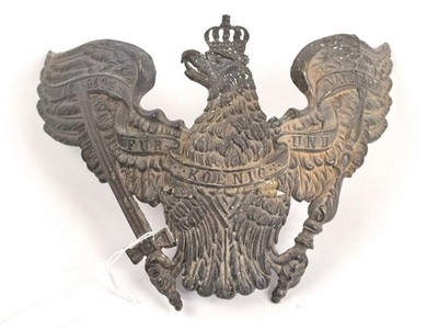 Preussen, Emblem für eine Pickelhaube für Offiziere der Grenadier Regimenter, Be