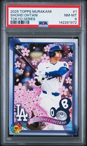2025 Topps Takashi Murakami + MLB World Tour Tokyo Series #1 Shohei Ohtani PSA 8