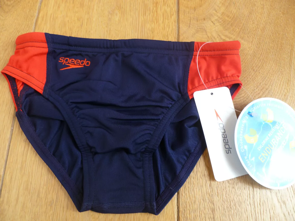 samenwerken Bediening mogelijk fictie SPEEDO NAVY BLUE RED ENDURANCE PLUS BRIEF SWIM TRUNKS SHORTS 10 YEARS UK 28  NEW | eBay