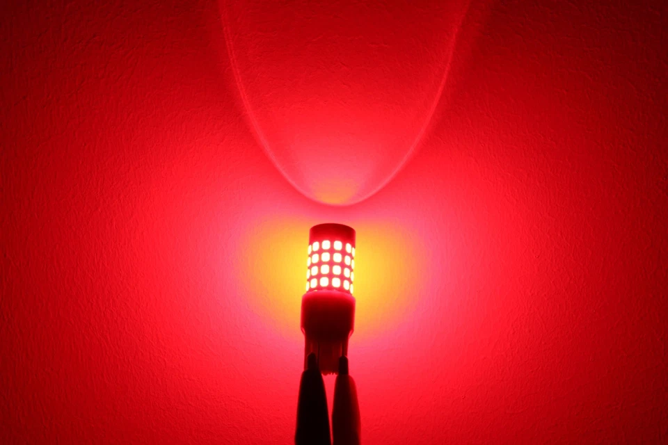 Bombilla trasera de freno/parada Allá Lighting 51 LED, marcador, intermitente, rojo puro brillante Foto 3 de 4