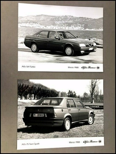 Catalogue/Brochure Alfa Romeo Vintage - Modèles 33, 75, 164, Sprint, Spider