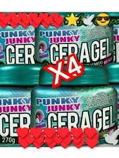 4 x 270g Bottles PUNKY JUNKY CERAGEL HAIR GEL WAX FX BRILLANTE,ASPECTO HUMEDO