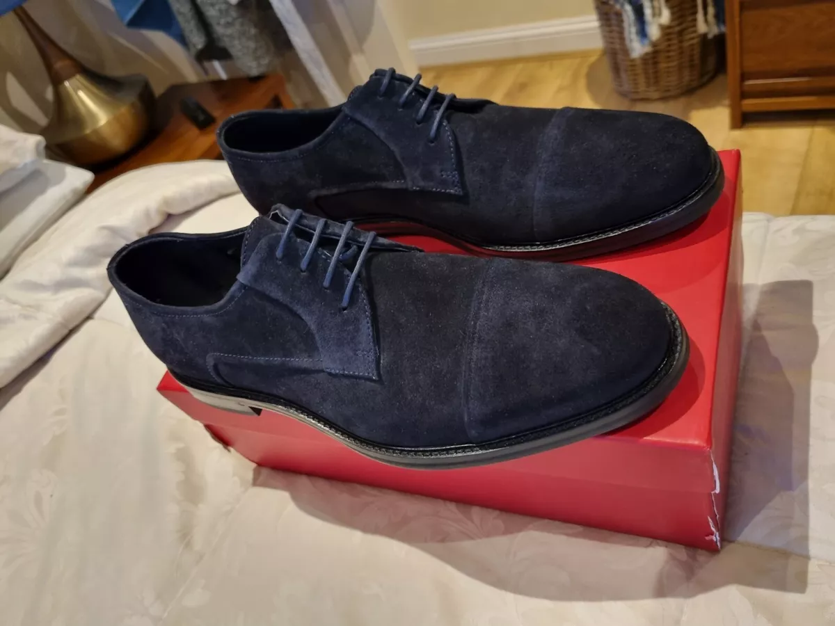 Hugo Boss Navy Suede Men s Shoes UK 9.5 but more like UK 10