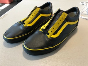 vans custom yellow