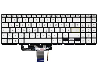 DE - Silber Tastatur Beleuchtung Asus VivoBook S15 S533EA-BN309T, S533EA-L1976T