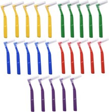 25-100 Pcs Dental Interdental Angle Brush Toothpick Teeth Cleaning Tool Reusable