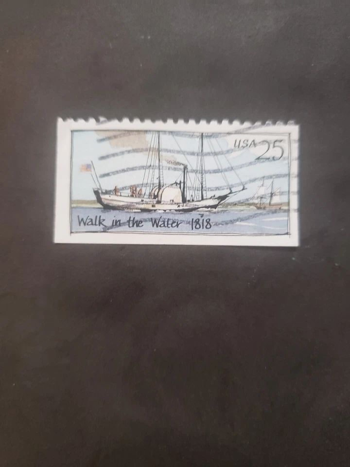 EE. UU. Transporte Temático Barcos Coches y Trenes 12 Estampillas en Total Usadas Gran Variedad Foto 2 de 4