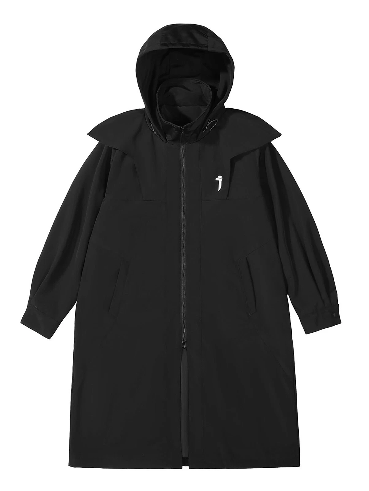 Niepce Japanese Urban Jacket with Hoodie Streetwear Casual Long Trench Coat - product detail image 3