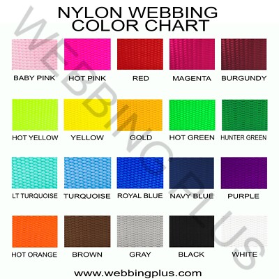 3/4 inch Width Nylon Webbing Medium Weight 3/4'' Nylon Strap 