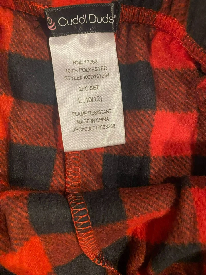Conjunto de Calças Pijama de Lã Cuddl Duds & Jellifish Kids Holiday and Lhama L 10/12 3 - Imagem 3 de 4