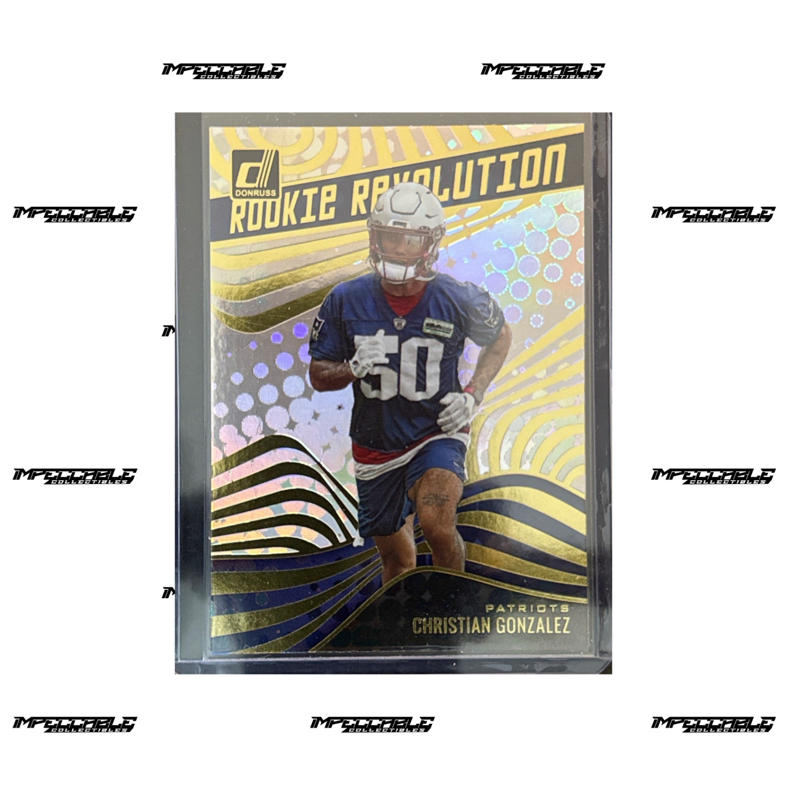 2023 Panini Donruss - Rookie Revolution #RR-13 Christian Gonzalez Gold (RC)