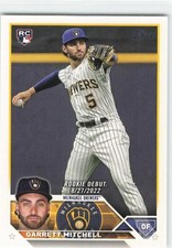Garrett Mitchell Baseball Cards - Base, Chrome - You Choose! - 2 CARD MINIMUM!