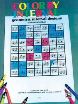 Color by Interval, Bk 1: Geometric Interval Designs by Sharon Kaplan: Used