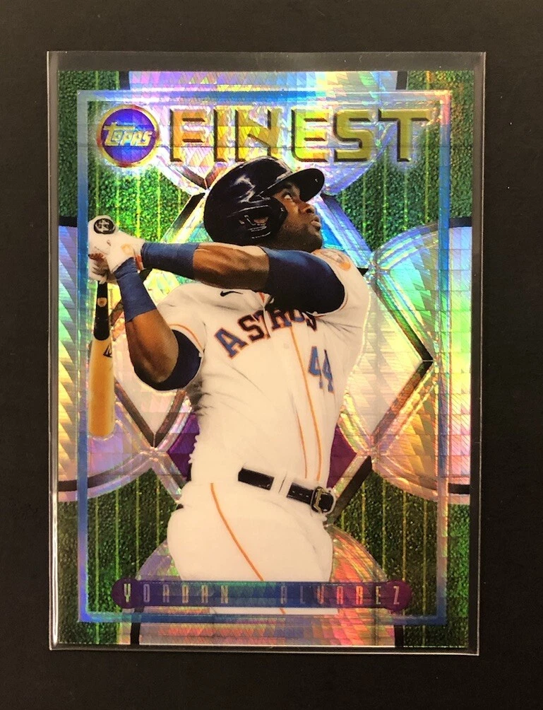 2022 Topps Finest Flashbacks #107 Yordan Alvarez Prizm Refractor 24/35