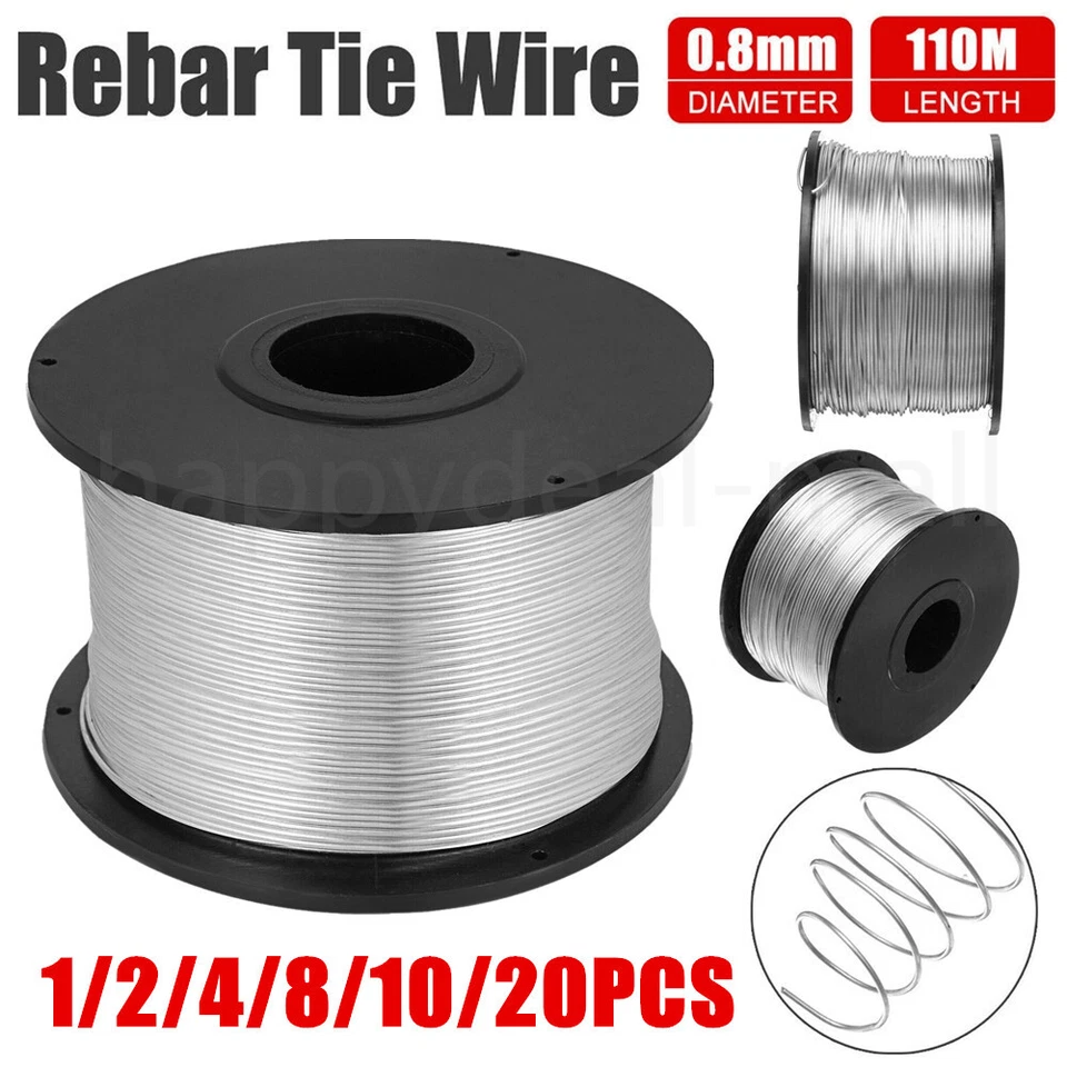 360ft Dia.0.8mm Steel Tie Wire Tying Roll For Automatic Rebar Tying Machine US