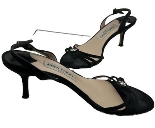 Jimmy Choo London, Größe 6, verzierte Kristall Sandalen Schuhe - Bild 4 von 10