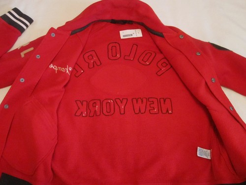Polo Ralph Lauren Indian Head Football Varsity Jacket (RL2000 Red | Size: S) NWT - Picture 15 of 18