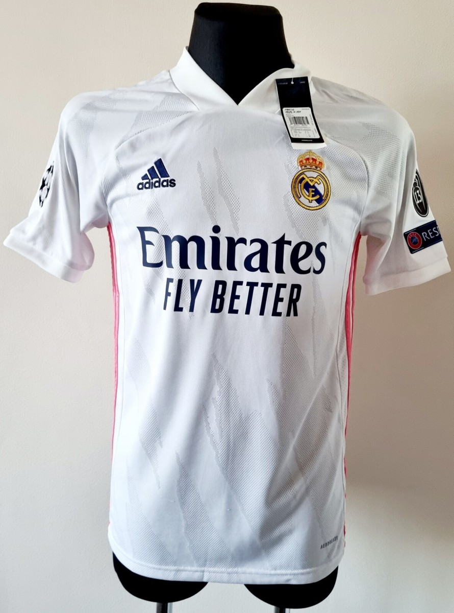 Real Madrid 2020 - 2021 Home football Adidas shirt #7 Hazard size