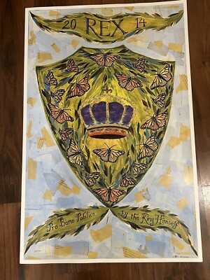 2014 Rex Proclamation- Mardi Gras Krewe Favor- SIGNED