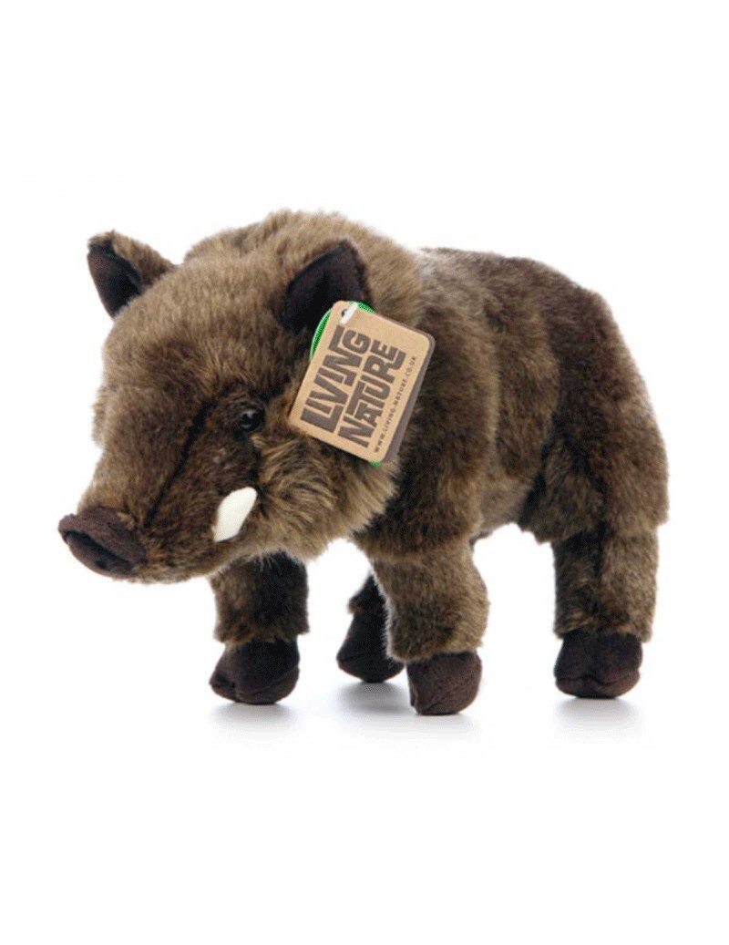 Peluche sanglier 30 cm par Living Nature en coton bio doux