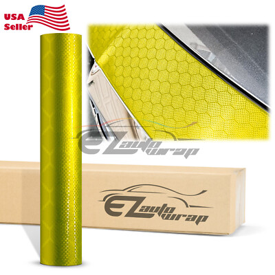 Honeycomb Carbon Fiber Satin Hex Car Vehicle Auto Sticker Decal Vinyl Wrap Sheet