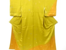 7243055: JAPANESE KIMONO / VINTAGE HOMONGI KIMONO / SILK / KIKU  SAKURA