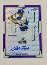 2019 Leaf Metal Blaze Jordan # 5 / 8 Auto on Card Autograph