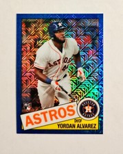 Yordan Alvarez 2020 Topps Chrome RC #16 Silver Pack BLUE REFRACTOR 066/150 z1