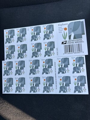  ONE booklet Of 20 USPS Elephant Stamps-#5714b Postage  