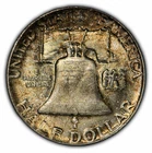 1954 50c Franklin Half Dollar - Original Mint Set Color Toning - UNC - SKU-X593