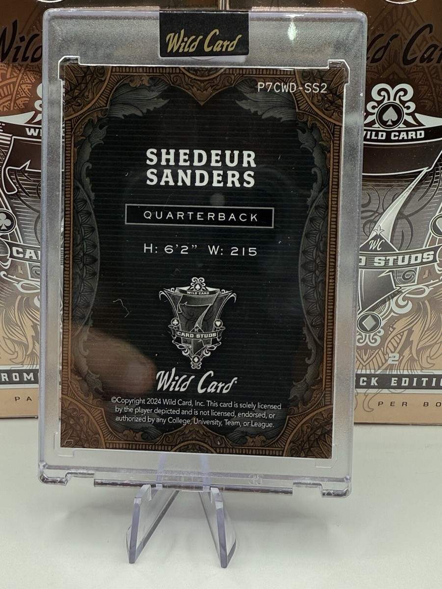 Shedeur Sanders 2024 Wild Card 7 Card Studs 1/1 RC | eBay