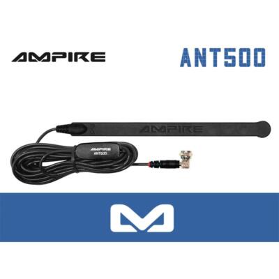 AMPIRE ANT500 DAB+ DVB-T2 Aktiv Antenne für Auto, KFZ, Wohnmobile, LKW F-Stecker