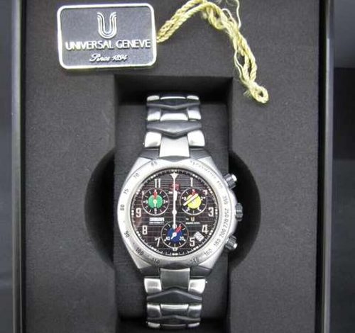 Universal Geneve 9846 662 Ayrton Senna model No. # 41 Quartz Analog Watch Used