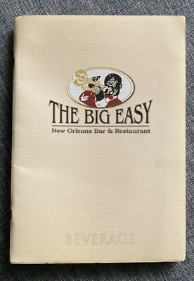 The Big Easy - Getränkekarte (Speisekarte) München