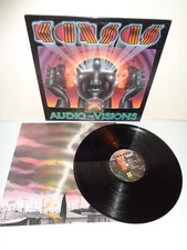 Kansas Audio-Visions LP 1980 CBS Records Vinyl Album with Lyrics Sleeve