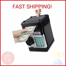 HUSAN Piggy Bank for Kids, Electronic Password Code Money Bank ATM Bank Box Coin