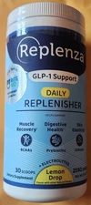 SEALED REPLENZA GLP-1 SPPRT DAILY REPLENISHER 6.8 Oz. 9/26 LEMON DROP ZERO SUGAR