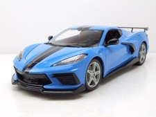 Chevrolet Corvette Stingray C8 High Wing 2020 blau Modellauto 1:18 Maisto