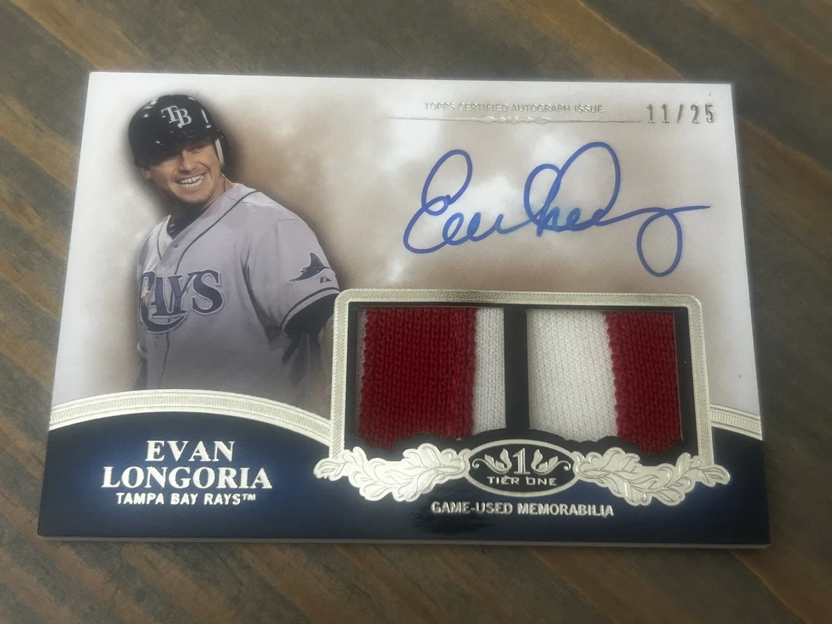 Evan Longoria Autographed Baseball Sports Trading Cards