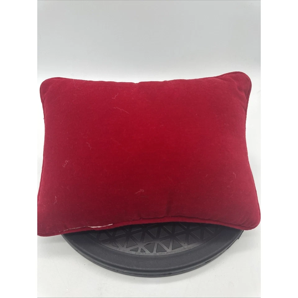 Almohada decorativa de terciopelo bordado lana punta de aguja God Bless America de colección Foto 4 de 4