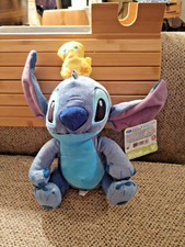 Disney LILO And Stitch Plushy With Yellow Bird On His Head