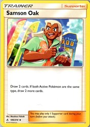 Samson Oak 185/214 Unbroken Bonds Uncommon Trainer Supporter Pokemon Card