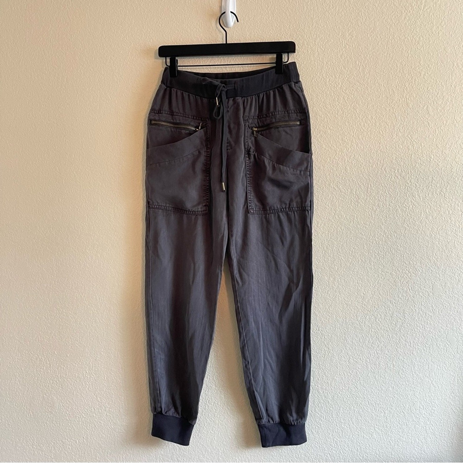 NWT Young Fabulous & Broke Cargo Utility Gray Joggers Pants Women's Size Small