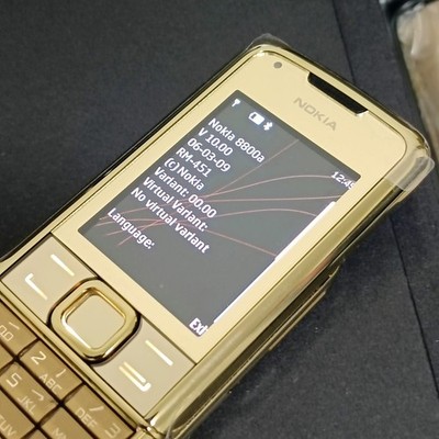 GENUINE NOKIA 8800 GOLD ARTE BROWN 1GB 8800a RM-451 UNLOCKED GSM