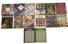 14 Patchwork Quilting Book Lot Hardcover Paperback Spiral Patterns Books